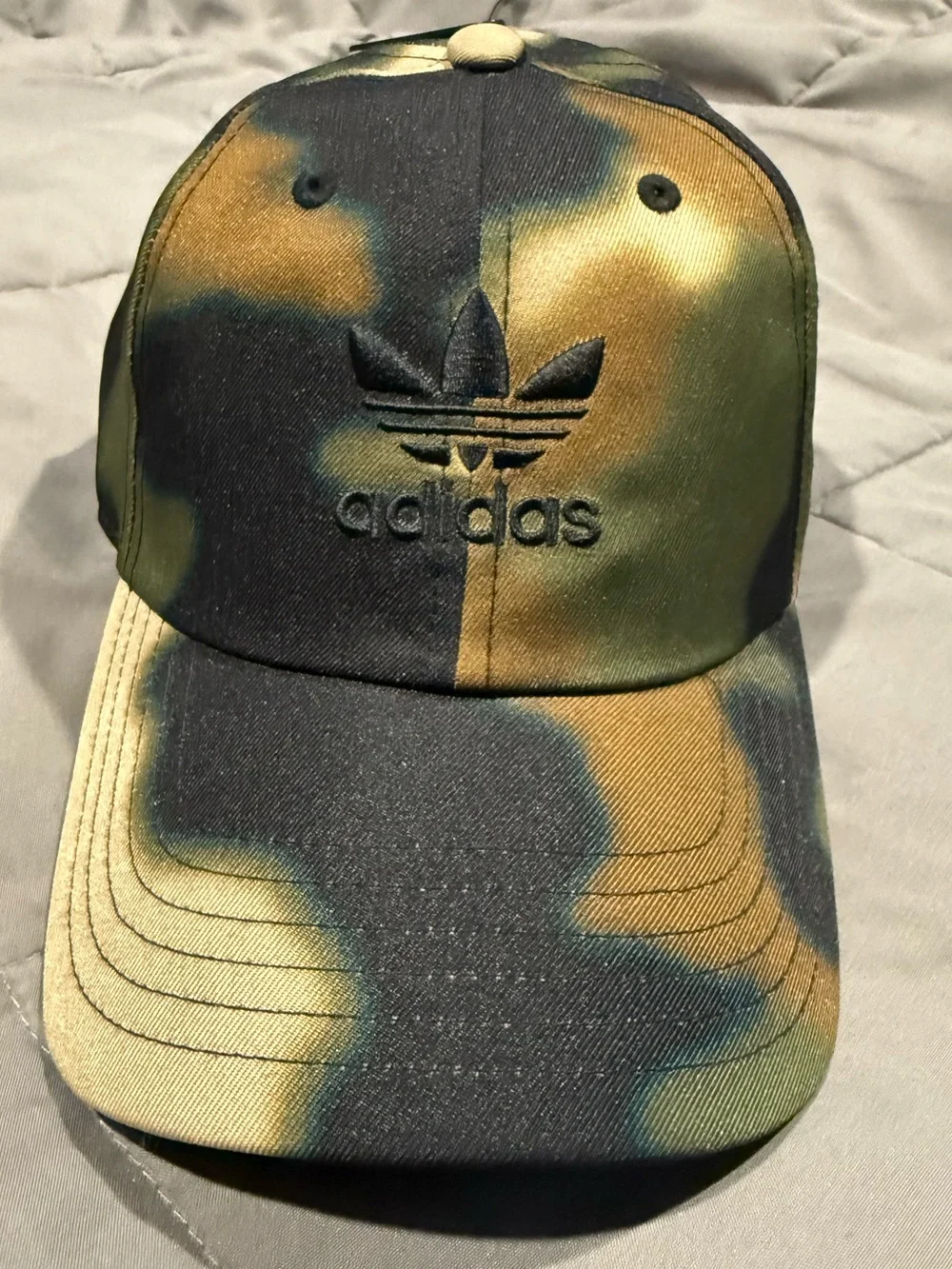 adidas Camo Trefoil Baseball Cap - Picture 1 of 4